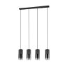 Suspension Trio Leuchten ROBIN Noir, 4 lumières