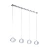 Suspension Eglo CONESSA LED Chrome, 4 lumières