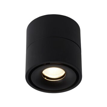 Plafonnier Lucide YUMIKO LED Noir, 1 lumière