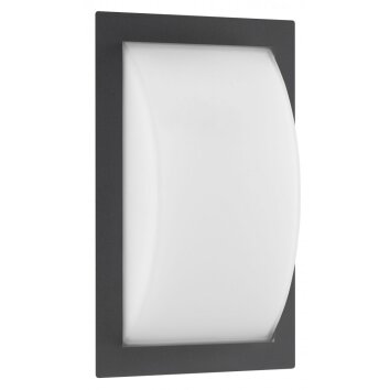 Lampe murale d'extérieur LCD Noir, 1 lumière, Détecteur de mouvement