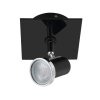 Spot Eglo TAMARA 1 LED Chrome, Noir, 1 lumière