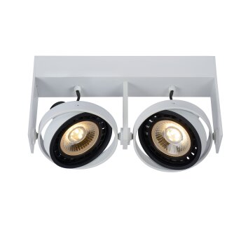 Spot de plafond Lucide GRIFFON Blanc, 2 lumières