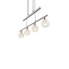 Suspension Globo Elliott LED Nickel mat, 4 lumières