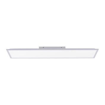 Plafonnier Leuchten Direkt FLAT LED Argenté, 1 lumière, Télécommandes