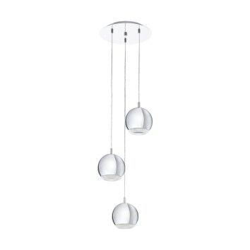 Suspension Eglo CONESSA LED Chrome, 3 lumières