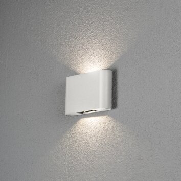 Applique murale d'extérieur Konstsmide Chieri LED Blanc, 2 lumières