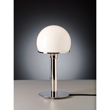 Wagenfeld 24 Tecnolumen Lampe à poser Nickel brillant, 1 lumière