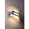 Applique murale Honsel Luz LED Chrome, 1 lumière