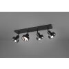 Spot Trio Leon LED Noir, 4 lumières