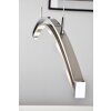 Suspension Honsel Lucy Chrome, Acier inoxydable, 6 lumières