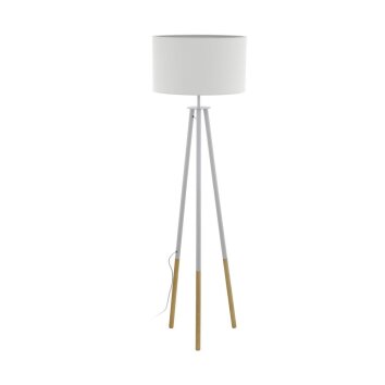 Lampadaire Eglo BIDFORD Brun, Blanc, 1 lumière