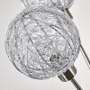 Lampadaire Bernado Nickel mat, 5 lumières