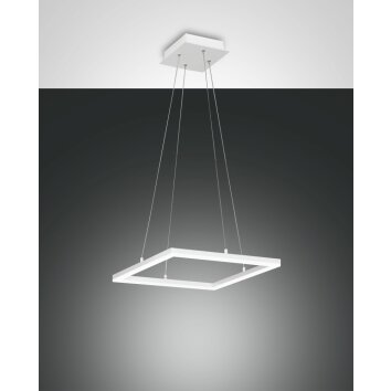 Suspension Fabas Luce Bard LED Blanc, 1 lumière