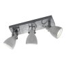 Spot Trio CONCRETE LED Gris, 3 lumières