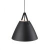 Suspension Design For The People by Nordlux STRAP48 Noir, 1 lumière