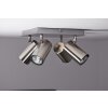 Plafonnier Trio 8024 Acier inoxydable, Nickel mat, 4 lumières