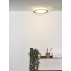 Plafonnier Lucide DIMY LED Bois foncé, 1 lumière