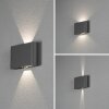 Applique murale d'extérieur Konstsmide Chieri LED Noir, 2 lumières