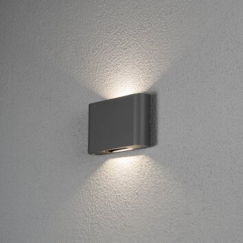 Applique murale d'extérieur Konstsmide Chieri LED Noir, 2 lumières