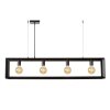 Suspension Lucide THOR Gris, 4 lumières