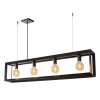 Suspension Lucide THOR Gris, 4 lumières