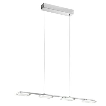 Lampe suspendue Eglo CARTAMA LED Chrome, 4 lumières