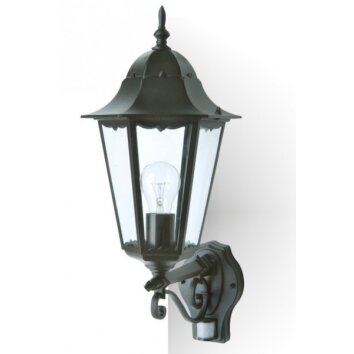 Applique extérieure LUTEC BRISTOL Noir, 1 lumière