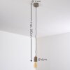 Suspension Lemone Gris, 1 lumière