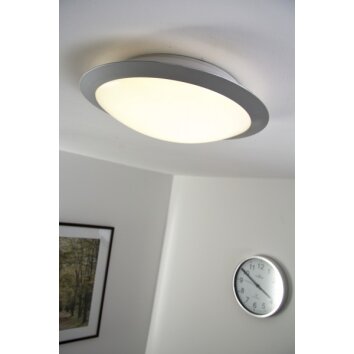 Plafonnier Trio 6265 LED Titane, Blanc, 1 lumière