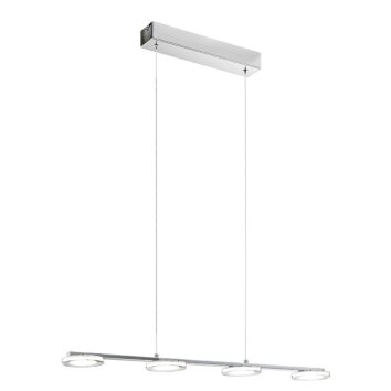 Lampe suspendue Eglo CARTAMA LED Chrome, 4 lumières