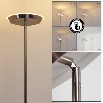 Lampadaire Mjölby LED Nickel mat, 1 lumière