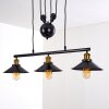 Suspension Gudem Noir doré, 3 lumières