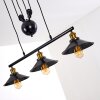 Suspension Gudem Noir doré, 3 lumières