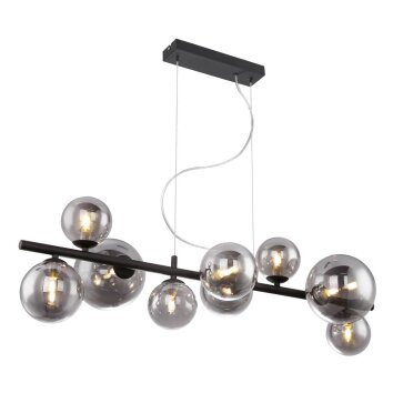 Suspension Globo JONDA LED Noir, 9 lumières