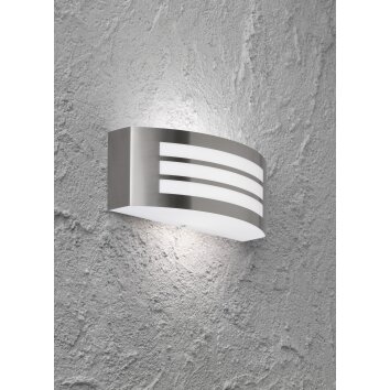 Applique murale d'extérieur Wofi KASAN Acier inoxydable, 1 lumière