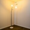 Lampadaire Reality Rennes LED Chrome, 5 lumières