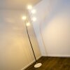 Lampadaire Reality Rennes LED Chrome, 5 lumières