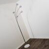 Lampadaire Reality Rennes LED Chrome, 5 lumières