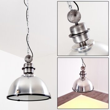 Suspension Ilvy Nickel mat, 1 lumière