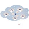 Applique murale Elobra SCHÄFCHENWOLKE Bleu, 5 lumières