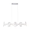 Suspension Leuchten Direkt CURLS LED Argenté, 4 lumières