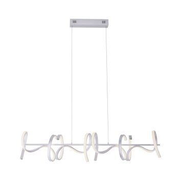 Suspension Leuchten Direkt CURLS LED Argenté, 4 lumières