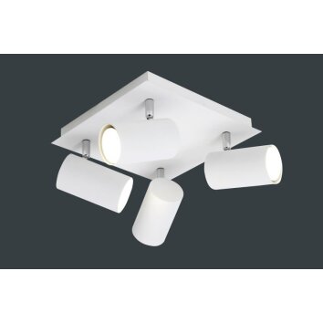 Plafonnier Trio 8024 Blanc, 4 lumières