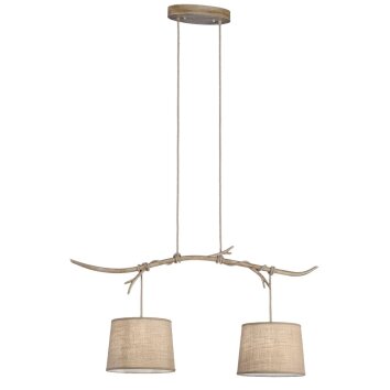 Suspension Mantra SABINA Brun, 2 lumières