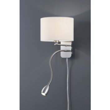 Applique murale Trio 2711 LED Chrome, Nickel mat, 2 lumières