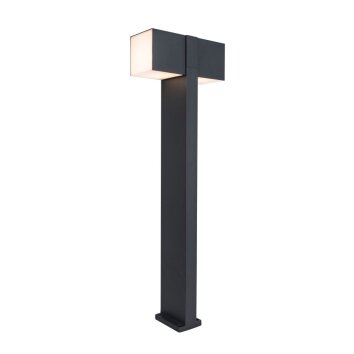 Borne lumineuse Lutec CUBA LED Anthracite, 2 lumières