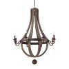 Suspension Ideal Lux MILLENNIUM Rouille, 8 lumières