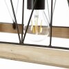 Suspension Brilliant Narcy Bois foncé, 3 lumières