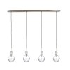 Suspension Steinhauer Elegance Transparent, 4 lumières