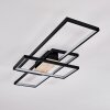 Plafonnier Alnarp LED Bois clair, Noir, 1 lumière